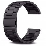 Метална каишка bSmart универсална за часовник Samsung, Huawei и др., 22mm, Черна