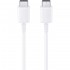 Оригинален кабел Samsung USB-C - USB-C, EP-DW767JWE, 25W, 1.8м, 3A, в плик, Бял