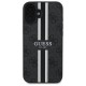 Оригинален кейс Guess 4G Printed Stripes MagSafe, За iPhone 16 (6.1), Черен от Fonax.bg