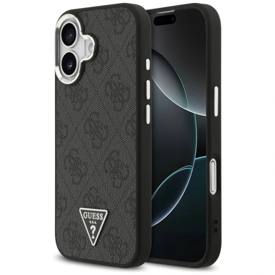 Оригинален кейс Guess 4G Triangle Metal Logo MagSafe, За iPhone 17 (6.3), Черен от Fonax.bg