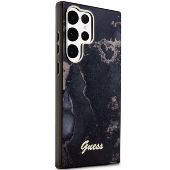 Оригинален кейс Guess Golden Marble Collection, За Samsung Galaxy S23 Ultra (S918B), Черен от Fonax.bg