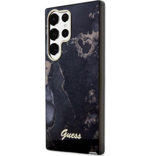 Оригинален кейс Guess Golden Marble Collection, За Samsung Galaxy S23 Ultra (S918B), Черен от Fonax.bg