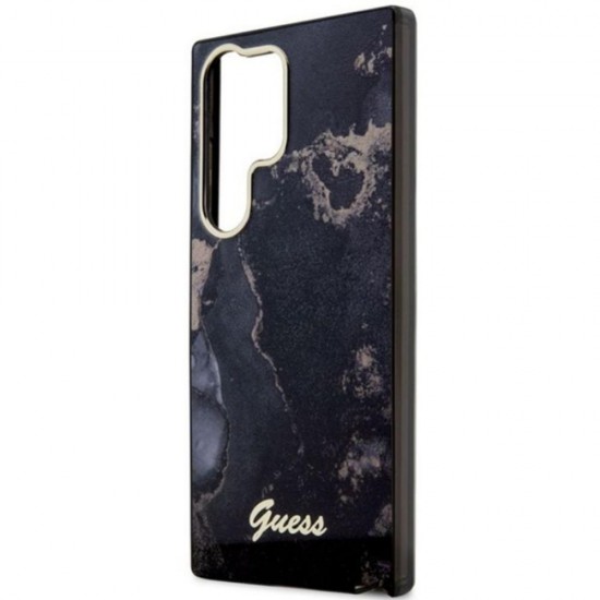 Оригинален кейс Guess Golden Marble Collection, За Samsung Galaxy S23 Ultra (S918B), Черен от Fonax.bg