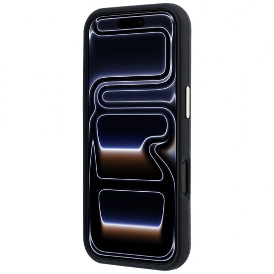 Оригинален кейс Guess Grained Big Resin Logo, за iPhone 18 Pro Max / 17 Pro Max, бордо
