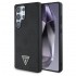 Оригинален кейс Guess Grained Hot Stamp Peony Triangle Logo MagSafe, За Samsung Galaxy S25 Ultra, Черен