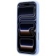 Оригинален кейс Guess Grained Triangle Logo MagSafe, за iPhone 18 Pro Max / 17 Pro Max, светлосин