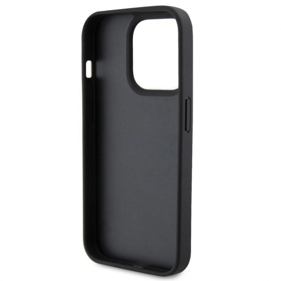 Оригинален кейс Guess HC Croco Triangle Metal Logo, За iPhone 15 Pro (6.1), Черен от Fonax.bg