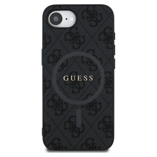 Оригинален кейс Guess HC MagSafe PU 4G Ring Classic Logo, За iPhone 16e, Черен от Fonax.bg