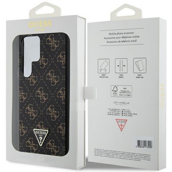 Оригинален кейс Guess HC PU 4G Triangle, За Samsung Galaxy S24 Ultra (S928B), Черен от Fonax.bg
