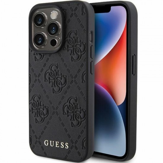 Оригинален кейс Guess HC PU Quilted 4G Classic, За iPhone 15 (6.1), Черен от Fonax.bg