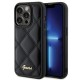 Оригинален кейс Guess HC PU Quilted Metal Logo, За iPhone 15 (6.1), Черен от Fonax.bg