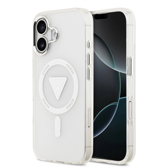 Оригинален кейс Guess IML Gradient Triangle Logo, За iPhone 17 (6.3), Прозрачен от Fonax.bg