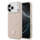 Оригинален кейс Guess Leather Triangle Metal Logo, За iPhone 17 Pro Max (6.9), Розов от Fonax.bg