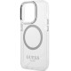 Оригинален кейс Guess Metal Outline Magsafe, За iPhone 14 Pro (6.1), Сребрист от Fonax.bg
