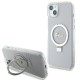 Оригинален кейс Guess Ring Stand Script Glitter MagSafe, За iPhone 15 Plus (6.7), Прозрачен от Fonax.bg