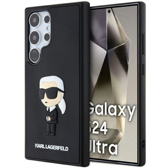Оригинален кейс Karl Lagerfeld HC 3D Rubber Ikonik NFT, За Samsung Galaxy S24 Ultra (S928B), Черен от Fonax.bg