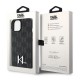 Оригинален кейс Karl Lagerfeld Leather Monogram Hot Stamp Metal Logo, За iPhone 15 (6.1), Черен от Fonax.bg