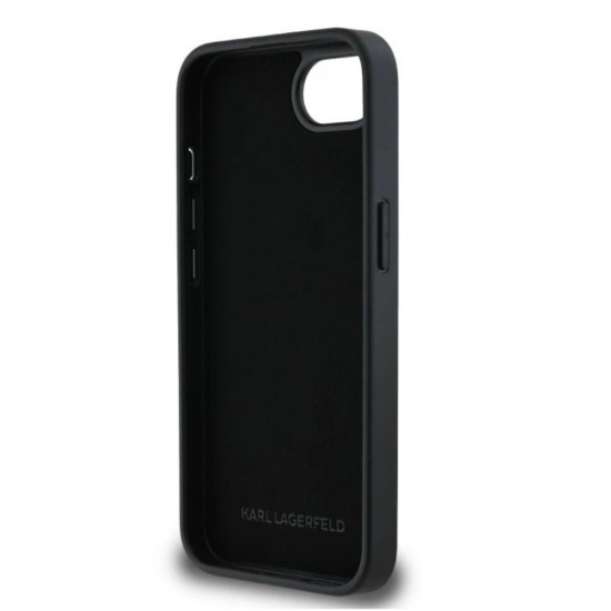 Оригинален кейс Karl Lagerfeld Saffiano Karl and Choupette, За iPhone 16e, Черен от Fonax.bg