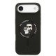 Оригинален кейс Karl Lagerfeld Silicone Double Heads And Circle MagSafe, За iPhone 17 Air (6.9), Черен от Fonax.bg