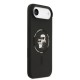 Оригинален кейс Karl Lagerfeld Silicone Double Heads And Circle MagSafe, За iPhone 17 Air (6.9), Черен от Fonax.bg