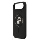 Оригинален кейс Karl Lagerfeld Silicone Double Heads And Circle MagSafe, За iPhone 17 Air (6.9), Черен от Fonax.bg