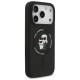 Оригинален кейс Karl Lagerfeld Silicone Double Heads And Circle MagSafe, За iPhone 17 Pro Max (6.9), Черен от Fonax.bg