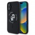 Оригинален кейс Karl Lagerfeld Silicone Karl and Choupette Heads MagSafe, За iPhone 16 (6.1), Черен