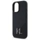 Оригинален кейс Karl Lagerfeld Silicone Shadow Metal Initial MagSafe, За iPhone 16 (6.1), Черен от Fonax.bg
