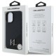 Оригинален кейс Karl Lagerfeld Silicone Shadow Metal Initial MagSafe, За iPhone 16 (6.1), Черен от Fonax.bg