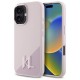 Оригинален кейс Karl Lagerfeld Silicone Shadow Metal Initial MagSafe, За iPhone 16 (6.1), Розов от Fonax.bg