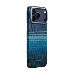 Оригинален кейс Pitaka Ultra-Slim Moonrise, За iPhone 17 Pro (6.3), Син