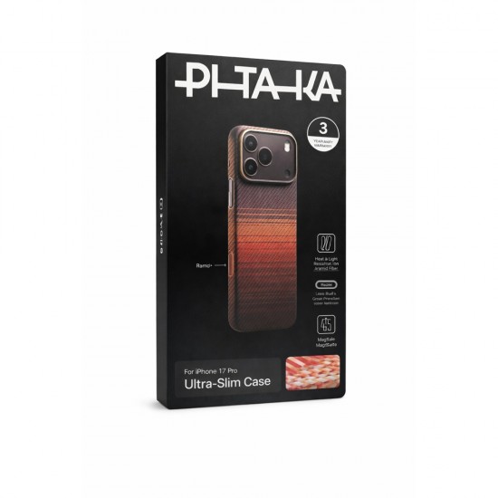 Оригинален кейс Pitaka Ultra-Slim Sunset, За iPhone 17 Pro (6.3), Кафяв от Fonax.bg