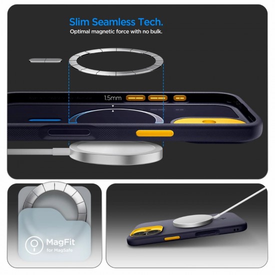 Оригинален кейс Spigen Nano Pop MagSafe, За iPhone 17 (6.3), Тъмносин от Fonax.bg