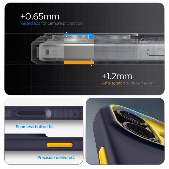 Оригинален кейс Spigen Nano Pop MagSafe, За iPhone 17 (6.3), Тъмносин от Fonax.bg