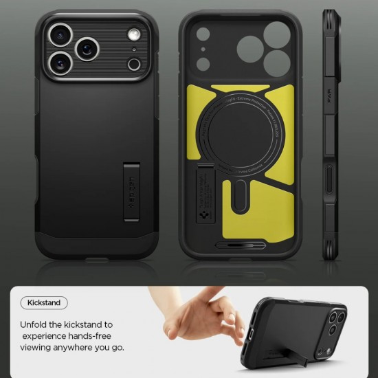 Оригинален кейс Spigen Tough Armor T Magsafe, За iPhone 17 Pro Max (6.9), Черен от Fonax.bg
