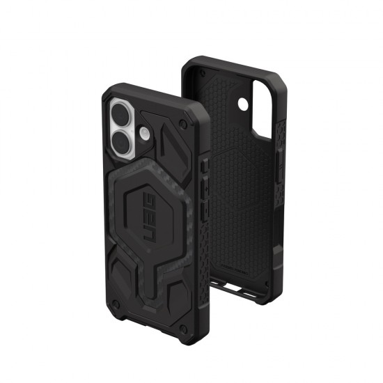 Оригинален кейс UAG Monarch Pro Carbon Fiber, За iPhone 17 (6.3), Черен от Fonax.bg