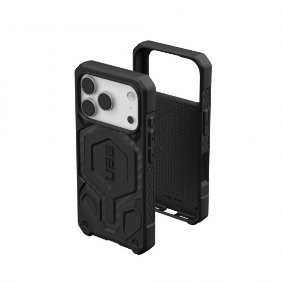 Оригинален кейс UAG Monarch Pro Carbon Fiber, За iPhone 17 Pro (6.3), Черен от Fonax.bg