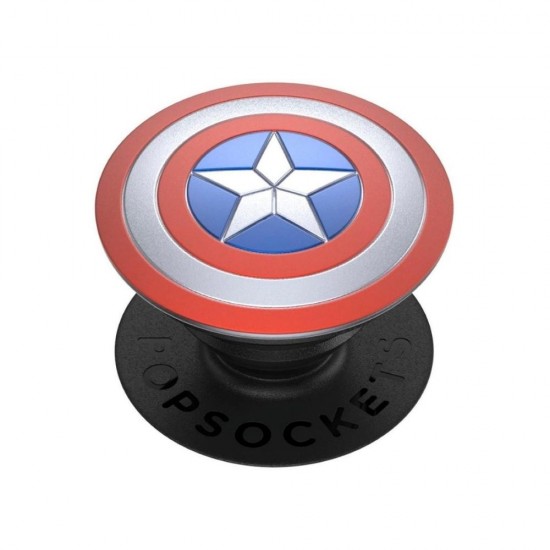 Оригинален попсокет PopSockets® PopGrip License Enamel Domed Captain America Shield, Многоцветен от Fonax.bg