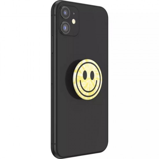 Оригинален попсокет PopSockets® PopGrip Standard Tie Dye Smiley, Многоцветен от Fonax.bg