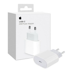 Оригинално Зарядно устройство адаптер Apple 20W USB-C, MUVV3ZM/A в кутия, 220V, Бял