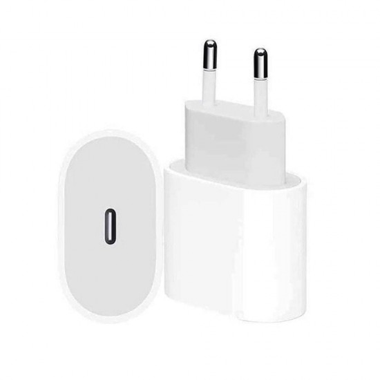 Оригинално зарядно устройство Apple MHJE3ZM/A 20W Type C в кутия, 220V, Бял от Fonax.bg