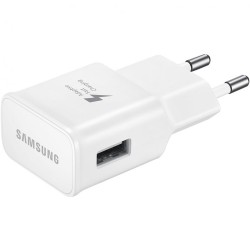 Оригинално Зарядно устройство адаптер Samsung 15W USB-A, TA200NWE 220V Fast Charging в плик, Бял