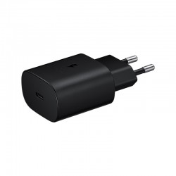Оригинално Зарядно устройство адаптер Samsung 25W USB-C, EP-TA800NBE 220V Super Fast Charging в плик, Черен