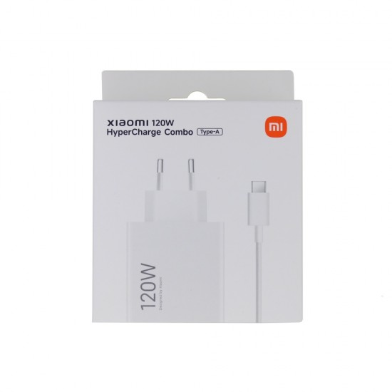 Оригинално Зарядно устройство адаптер Xiaomi, 120W, 6A, 1 x USB-A с USB-C кабел, BHR9462EU, Бял от Fonax.bg