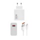 Оригинално Зарядно устройство адаптер Xiaomi, 120W, 6A, 1 x USB-A с USB-C кабел, BHR9462EU, Бял от Fonax.bg