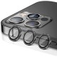 Стъклен протектор с метални рингове за задна камера MBX за Apple iPhone 13 Pro, 13 Pro Max, Черен от Fonax.bg