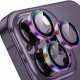 Стъклен протектор с метални рингове за задна камера MBX за Apple iPhone 14 Pro, 14 Pro Max, Многоцветен от Fonax.bg