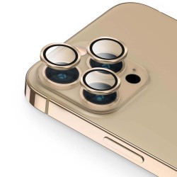Протектор задна камера метални рингове MBX за iPhone 14 Pro, 14 Pro Max, Златист