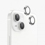 Протектор задна камера метални рингове MBX за iPhone 15, 15 Plus, Сребрист