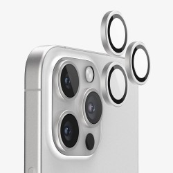 Протектор задна камера метални рингове MBX за iPhone 16 Pro, 16 Pro Max, Сребрист